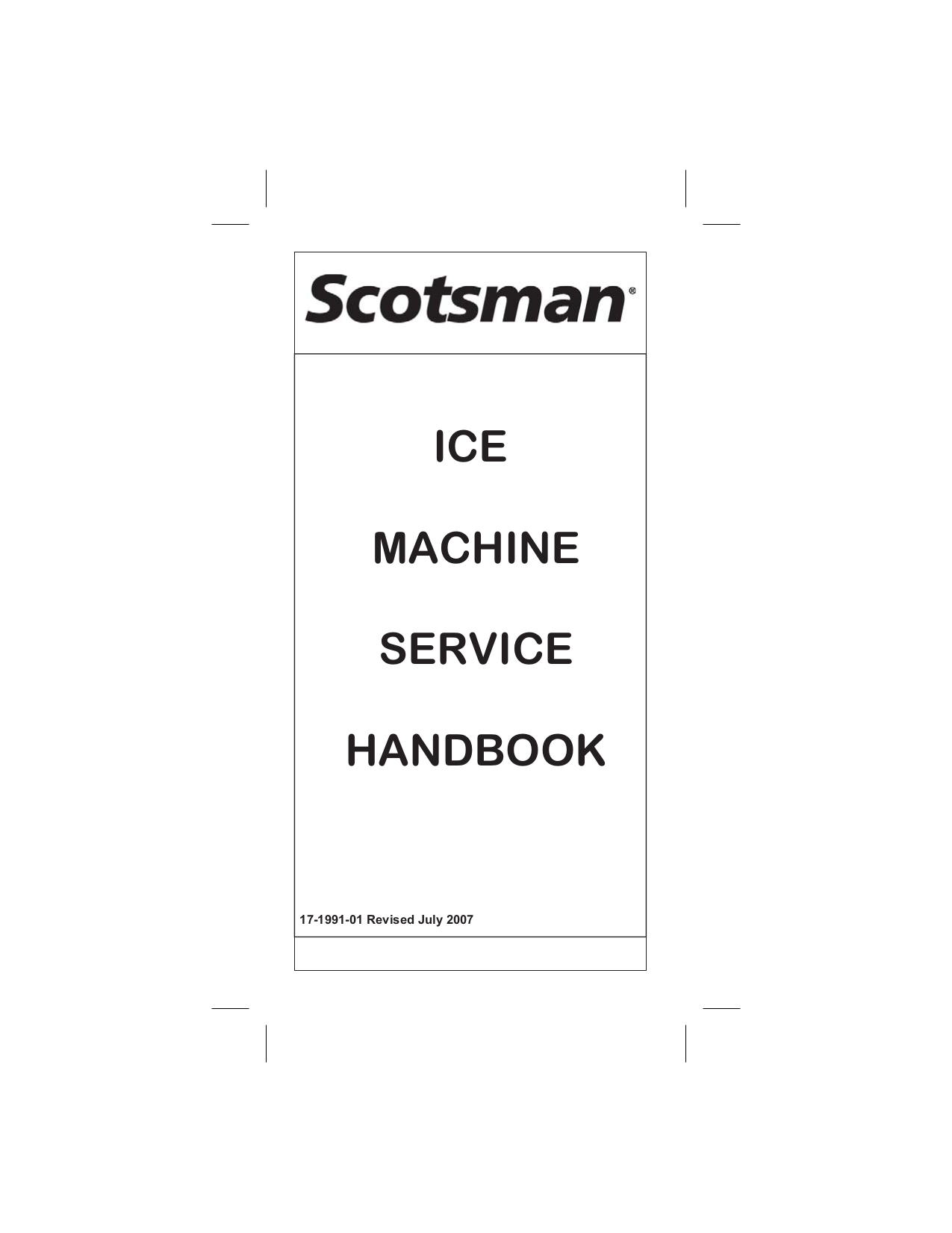 Download free pdf for Scotsman CME506 Ice Machine Other manual